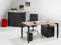 Bureautafel 4Q-Black 180x80cm