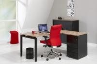 L-Bureau met ladenblok 4Q-Antra 180x160cm