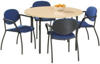 Ronde spreektafel 4-poots, 120 cm