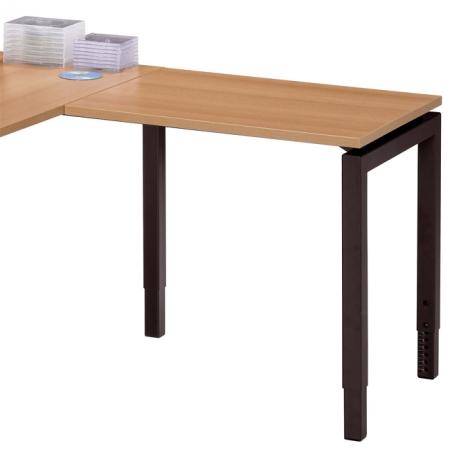 Aanbouwtafel 4Q-Alu 80x60cm (1 zijde poten)