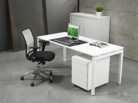 Bureautafel 4Q-White 180x80cm