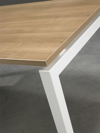 Bureau- vergadertafel 4Q-White 200x100cm
