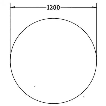 Ronde vergadertafel Ø120cm