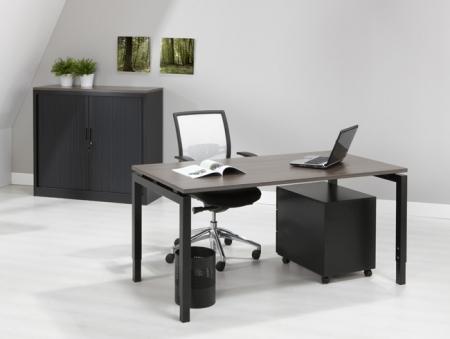 Bureautafel 4Q-Black 80x80cm