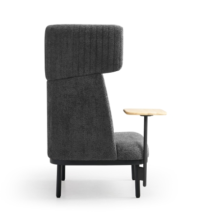 Akoestische loungebank 1-zits met tafeloptie