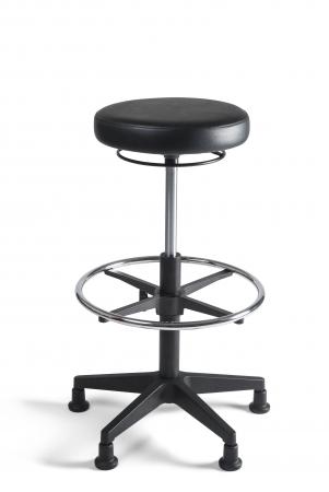 Tabouret hoog, PVC, voet nylon