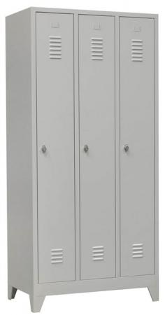 Lockerkast D3, 3-deurs