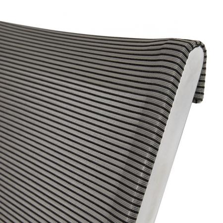 Design vergaderstoel in mesh zwart-grijs
