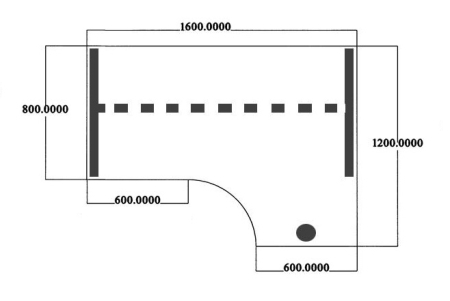 Hoekbureau Tendenz 160x120cm rechts