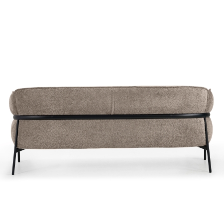 Gestoffeerde 2-zits bank met armleuningen