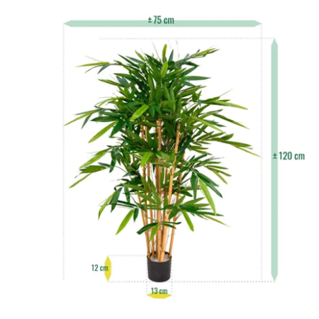 Bamboe de luxe kunstplant 120cm