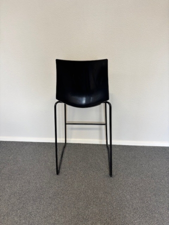 Barkrukken Kanvas zwart