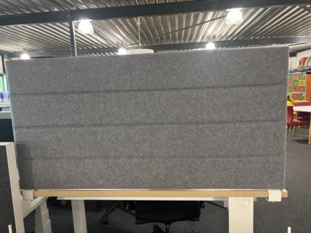 Akoestische scheidingswand 120cm grijs