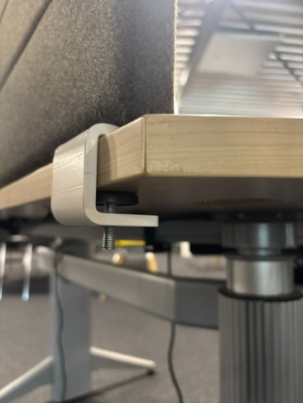 Akoestische scheidingswand 120cm antraciet