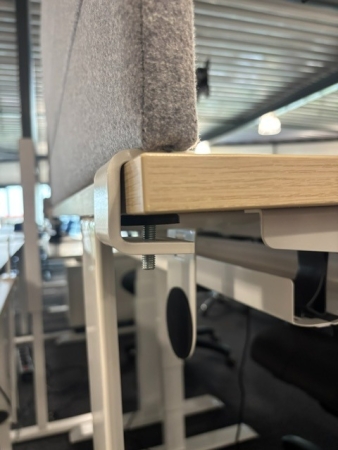 Akoestische scheidingswand 120cm grijs