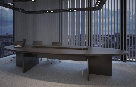 Manager Ellips vergadertafel 420x138cm 