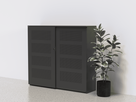 Akoestische schuifdeurkast 159 cm hoog (4 OH)