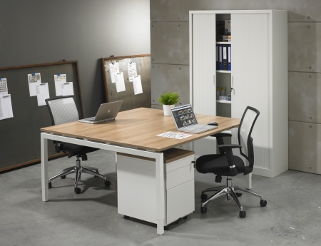 Bureau- vergadertafel Q-bic 160x160cm