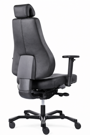 Tilburg heavy duty 24uurs bureaustoel leder