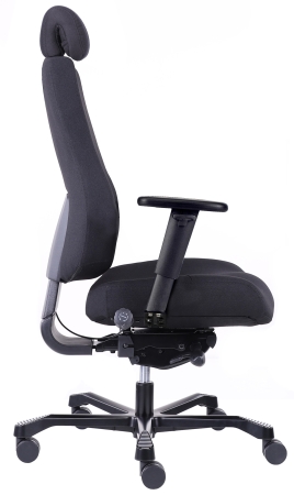 Tilburg heavy duty 24uurs bureaustoel stof