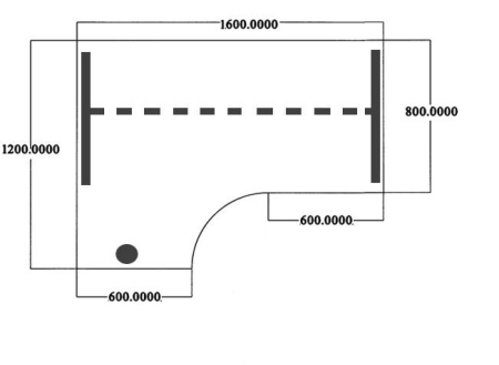 Wingbureau "2T" 160x120cm links