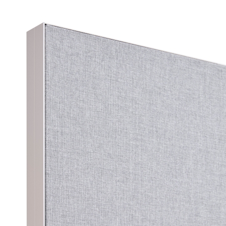 Akoestische tussenwand t.b.v. duo bench met aluminium kader (5 cm dik) incl. magneet set t.b.v. montage